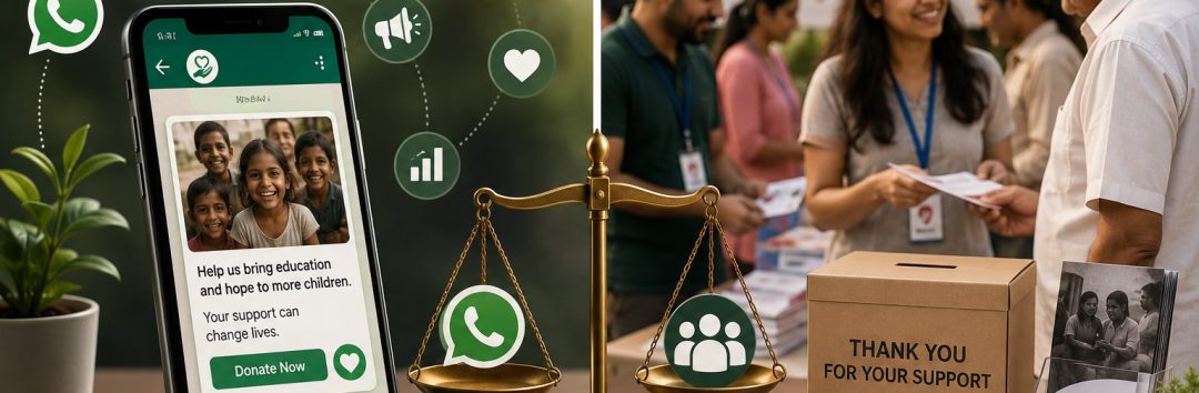 WhatsApp Fundraising vs Traditional Charity Fundraising